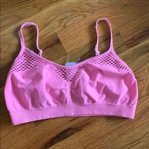 3 for 12 | F21 mesh pink sports bra bralette  size Small